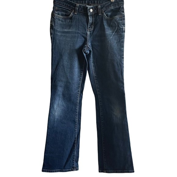 Patagonia Women's Dark Denim Flare Cut Jeans Organic Cotton Size 27 Outdoors - Picture 1 of 9